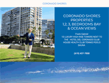 Tablet Screenshot of coronadoshores.com